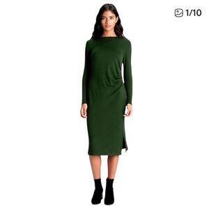NWT Banana Republic Side Ruched Midi Dress